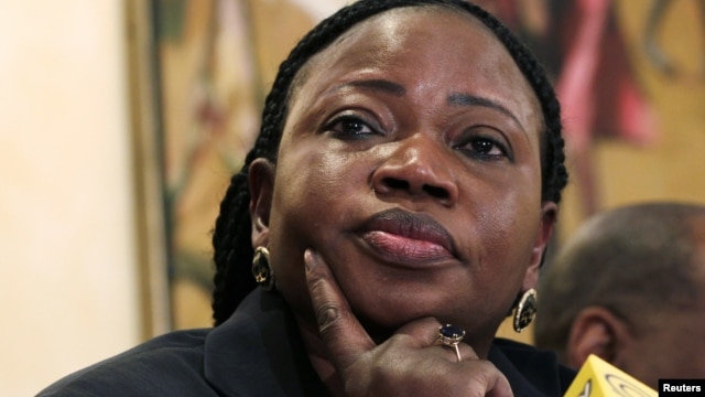 Chief Prosecutor Fatou Bensouda of the International Criminal Court (ICC) listens to a question from a journalist during a media briefing in Kenya's capital Nairobi, October 25, 2012.