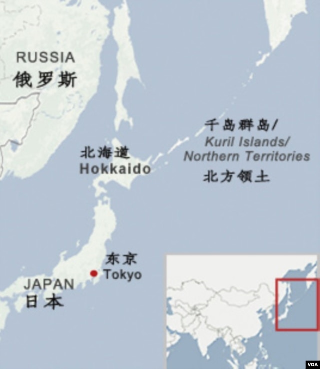 日俄争议岛屿地理位置图