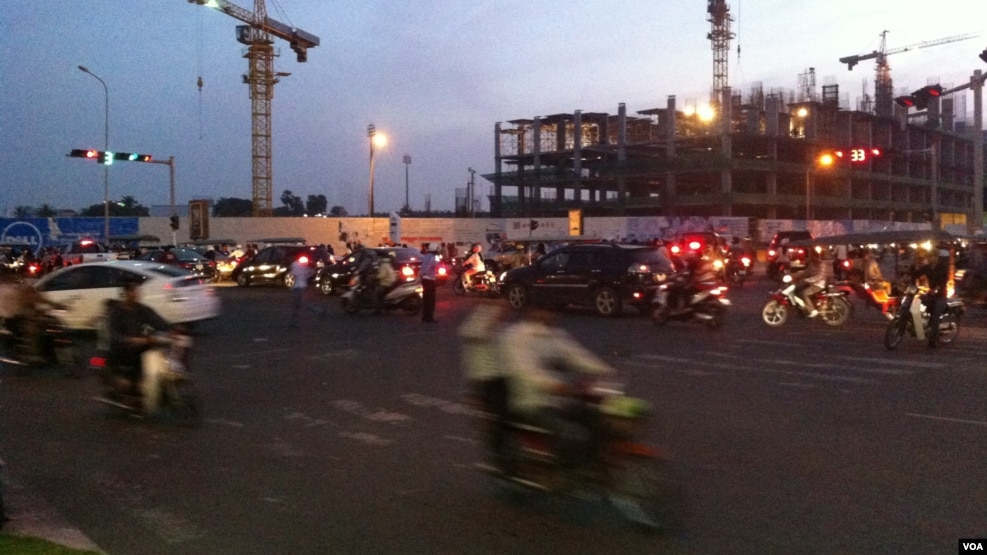 Cambodia's traffic during rush hour, file photo.