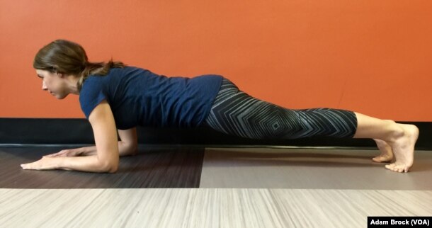 This is the easy version of the Plank Pose.