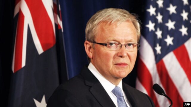 ၾသစေၾတးလ်ဝန္ႀကီးခ်ဳပ္ ေကဗင္ရပ္ဒ္။