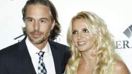 Singer Britney Spears, right, and Jason Trawick (file photo)