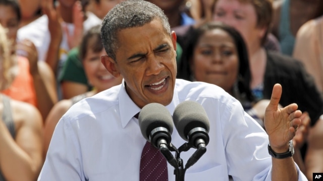 President Barack Obama speaks in Norfolk, Virginia, September 4, 2012.