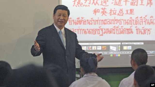 China's Vice President Xi Jinping speaks to students, on the outskirts of Bangkok, Thailand, December 23, 2011.