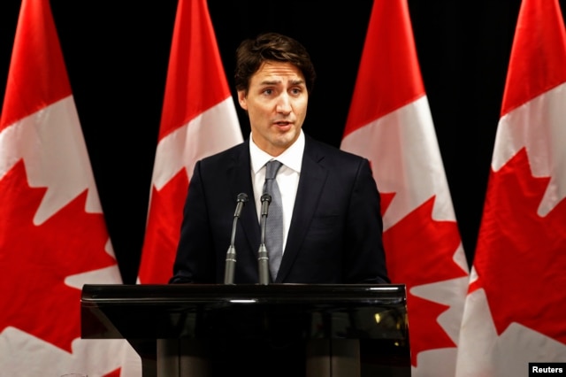 FILE - Canadian Prime Minister Justin Trudeau will travel to Washington, D.C., this week to meet with President Barack Obama.