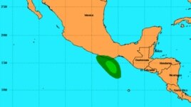 Localización de la tormenta tropical Carlota, este jueves. [Imagen: Centro Nacional de Huracanes].