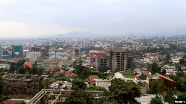 A general view shows a section of the skyline in Ethiopia's capital Addis Ababa, Sept. 16, 2013.