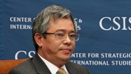 Đại sứ Việt Nam tại Hoa Kỳ Phạm Quang Vinh phát biểu tại Trung tâm Nghiên cứu Chiến lược và Quốc tế ở Washington (Ảnh: CSIS).