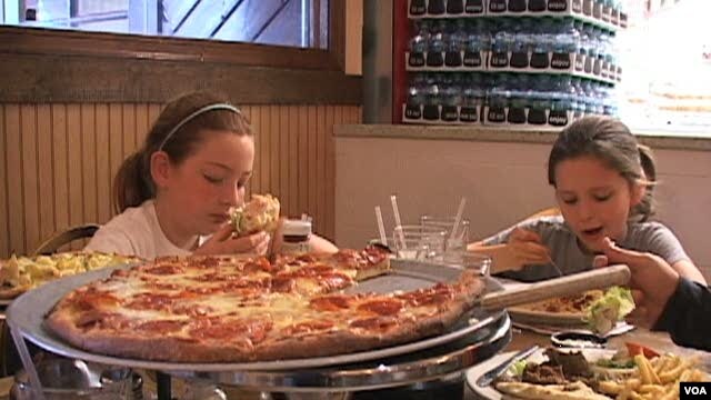 Young customers enjoy a meal at Primo Family Restaurant in Alexandria, Virginia.