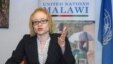 The U.N.'s independent expert on human rights and albinism, Ikponwosa Ero, addresses a news conference at the end of her official visit to Malawi on April 29, 2016. 
