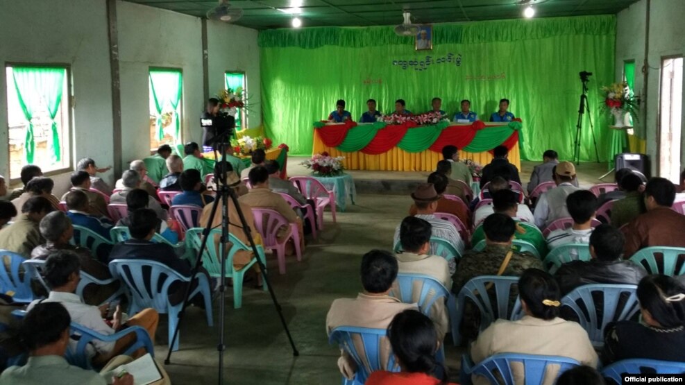နမ့္လန္ ေဒသခံလူထုုႏွင့္ JMC-U အဖြဲ႕ဝင္မ်ား ေတြ႕ဆုုံ (Joint Ceasefire Monitoring Committee)