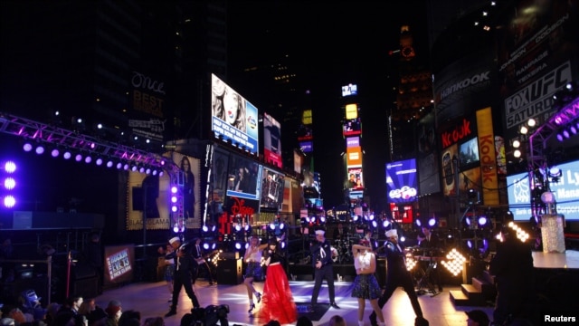  New Year's Eve celebrations in Times Square in New York December 31, 2012. 