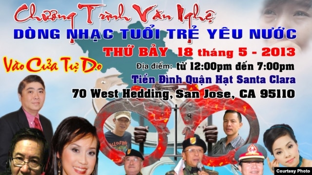 Poster chương trình Dòng Tuổi Trẻ Yêu Nước