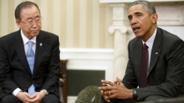 Takim Ban Ki-moon-Obama në Shtëpinë e Bardhë