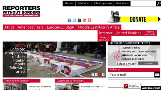 Organisasi Wartawan Tanpa Batas (Reporters Without Borders) mengeluarkan indeks kebebasan pers dunia, Rabu (30/1).(Foto: dok).