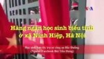 Hàng ngàn học sinh biểu tình ở xã Ninh Hiệp