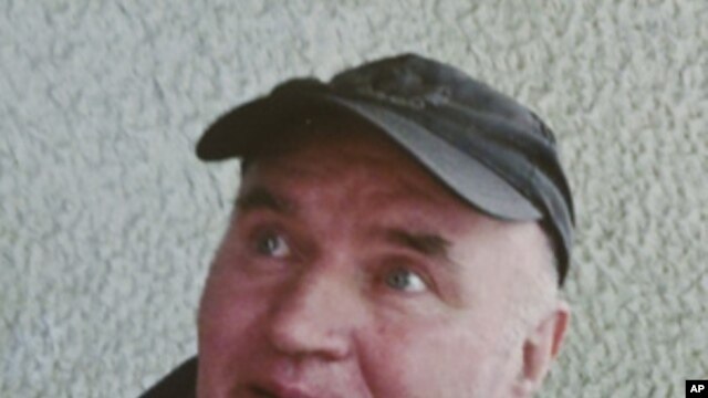 Bosnian Serb wartime general Ratko Mladic in seen this handout photo taken in Belgrade, May 26, 2011