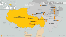 Tibet Self-Immolation Map, October 4, 2012 update