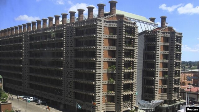 A general view of the East Gate Mall building, located on the corner of Robert Mugabe and Sam Nujoma roads in Harare central business district (CBD), January 3, 2012.