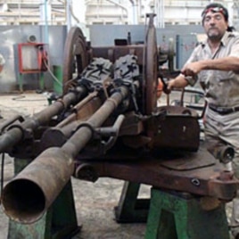 An anti-aircraft gun will be jerry-rigged atop a tank, Benghazi, June 23 , 2011