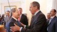 Ruski šef diplomatije Sergej Lavrov i zamenik ministra spoljnih poslova Sirije, Fajsal Al-Mekdad na sastanku u Moskvi 22 .maja 2013.