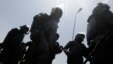Egyptian riot police take up positions, (File photo). 