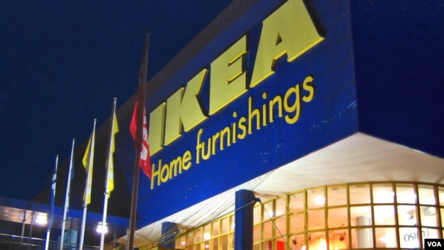 Một cửa hàng bán đồ nội thất của Ikea. 