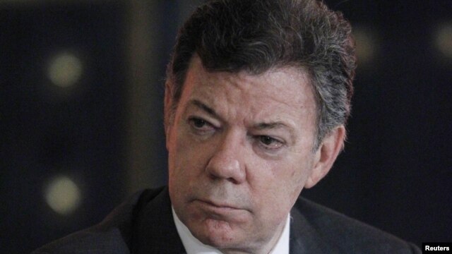 Colombia's President Juan Manuel Santos, November 30, 2012. 