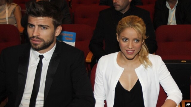 Shakira junto a Gerard Piqué.