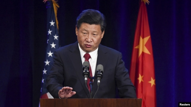 Chủ tịch Trung Quốc Tập Cận Bình phát biểu hôm thứ ba 22/9/2015 tại Seattle.