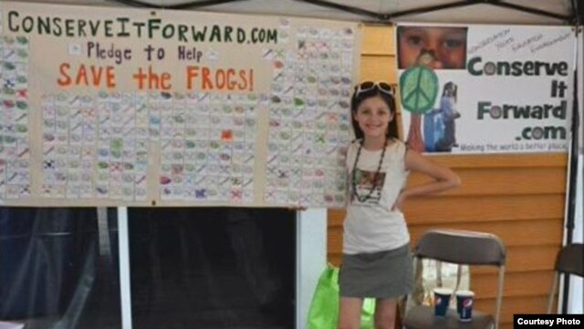 Avalon Theisen, 14, of Florida was honored with the Gloria Barron Prize for Young Heroes for her conservation work.  