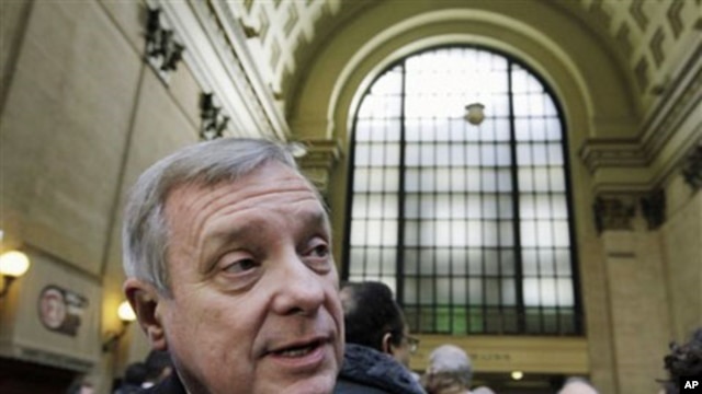 US Senator Richard Durbin is among the lawmakers underscoring the alliance between the United States and South Korea (file photo)