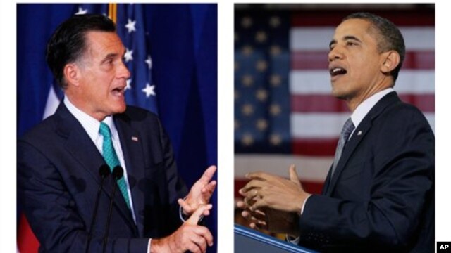 Ứng cử viên đảng Cộng hòa Mitt Romney và Tổng thống Barack Obama