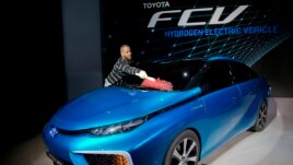 Toyota's FCV, a hydrogen electric concept car.