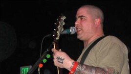 Wade Michael Page, 40, is seen in this undated picture from a myspace.com web page for the musical group 'End Apathy.' Racist skinhead music is in the spotlight after the recent shootings at a Sikh temple.