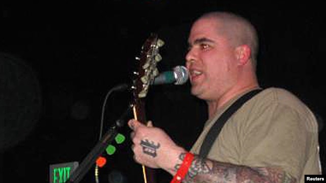 Wade Michael Page, 40, is seen in this undated picture from a myspace.com web page for the musical group 'End Apathy.' Racist skinhead music is in the spotlight after the recent shootings at a Sikh temple.