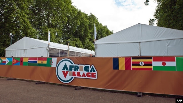 The Africa Village is pictured in central London. Africa Village, the continent's shop window in London during the 2012 Games and its first joint hospitality venue at an Olympics, was closed due to unpaid debts, organizers said, August 8, 2012.