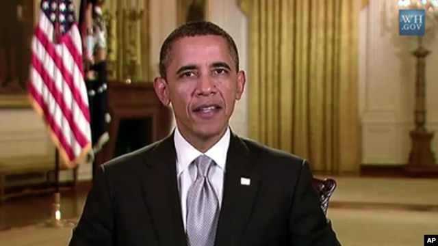 President Barack Obama's weekly address from the White House, January 28, 2012.