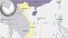 China, Vietnam oil rig dispute, near Paracel Islands