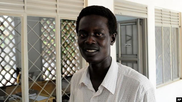 The Deputy Editor of the Destiny newspaper, Dengdit Ayok, after being released from custody in Juba, November 19, 2011.