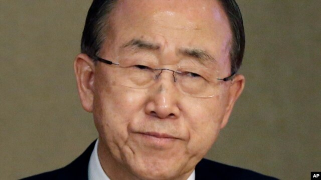 بان کی مون دبیر کل سازمان ملل متحد