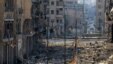 Quang cảnh hoang tàn sau trận chiến giữa quân nổi dậy Syria và quân chính phủ Syria ở Aleppo, Syria, 4/9/2013.  (AP Photo/Aleppo Media Center, AMC)