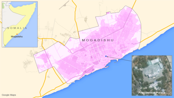 The Presidential Palace in Mogadishu, Somalia