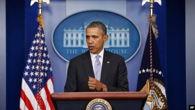 Tổng thống Obama phát biểu về vấn đề Ukraina tại phòng họp báo James Brady, Tòa Bạch Ốc, 28/2/2014