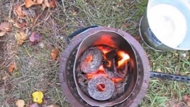 Briquettes burn longer than wood and charcoal and are cheaper, safer and cleaner to cook with. (courtey: Legacy Foundation)
