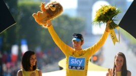 Tay đua Bradley Wiggins giành chức vô địch Tour de France năm 2012