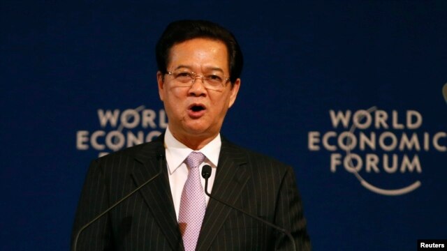 Thủ tướng Nguyễn Tấn Dũng phát biểu tại Diễn đàn kinh tế thế giới (WEF).