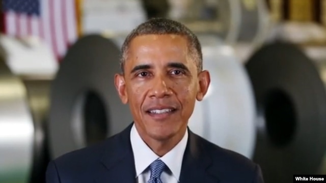 Presiden Obama menyampaikan pidato mingguannya dari Gedung Putih (Foto: dok). 