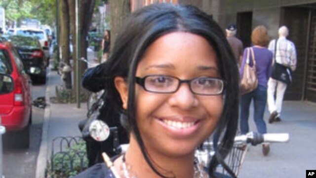 Jamaican-born Natisha Bowen smiles at her U.S. citizenship ceremony.