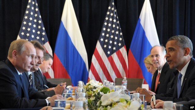Встреча В.Путина и Б.Обамы 
